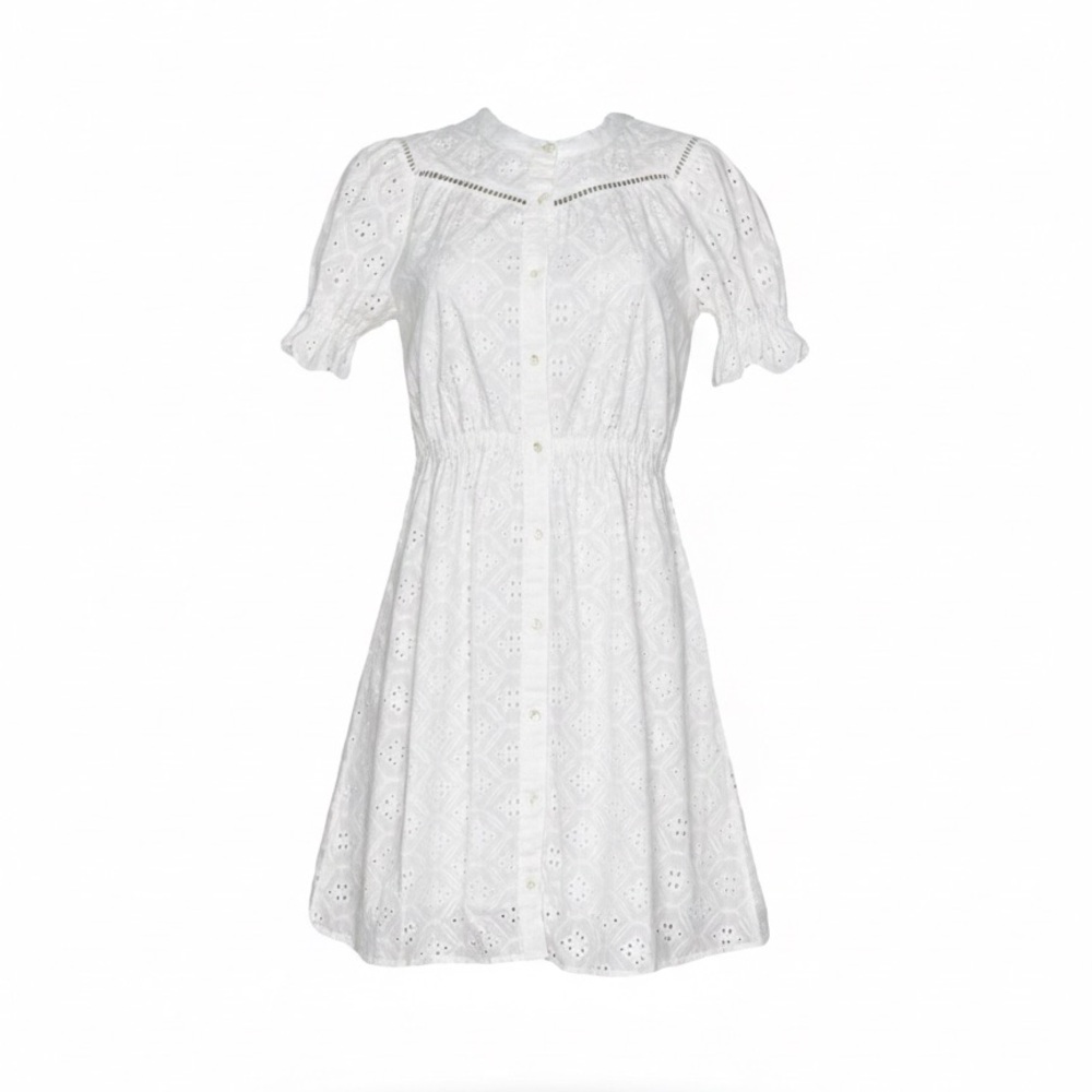 BA&SH Beky Eyelet Mini Dress Size 1